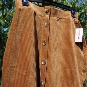NEW: UNIONBAY Knit Cord Paris Skirt w/tags
